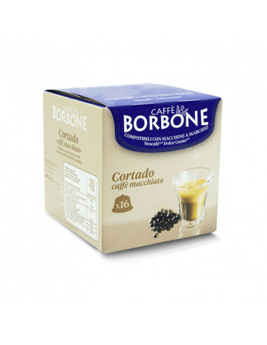 64 capsule Caffè Borbone - CORTADO - compatibili Nescafè Dolce Gusto® (16x4  conf.)