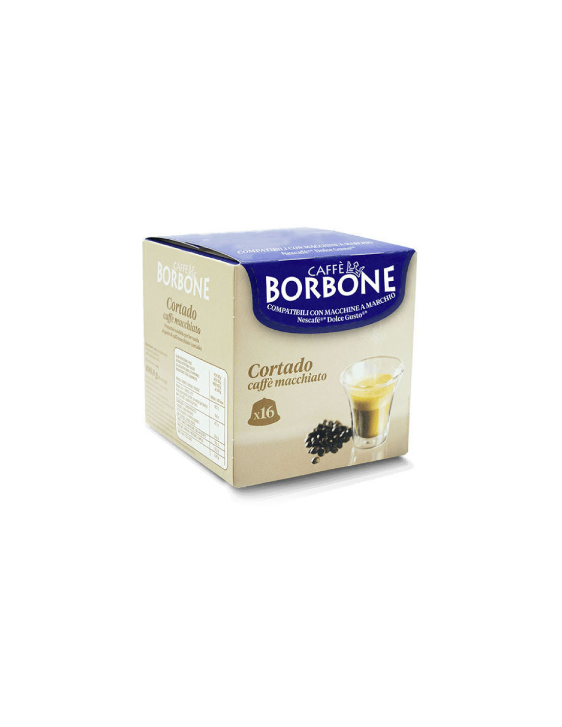 64 capsule Caffè Borbone - CORTADO - compatibili Nescafè Dolce