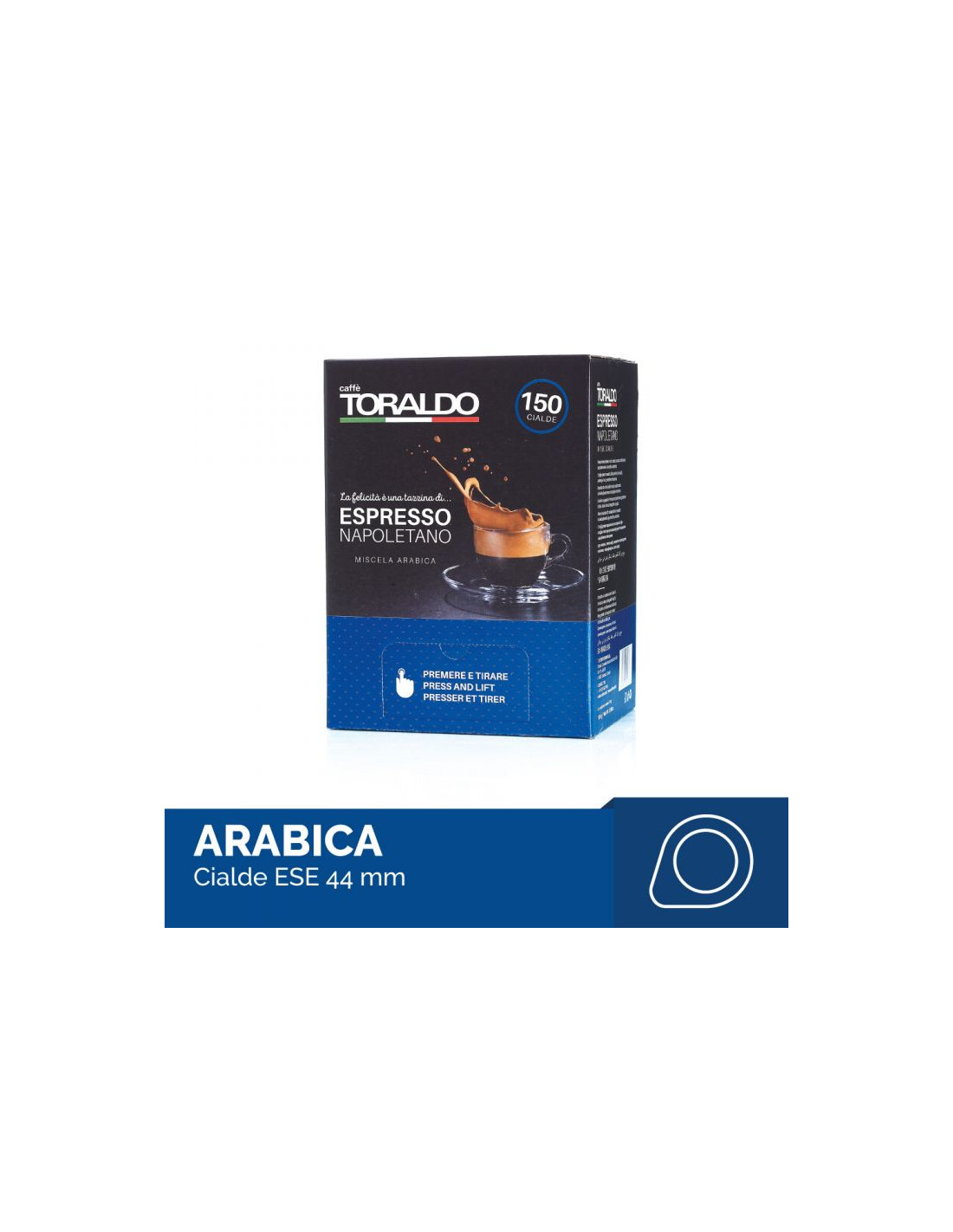 150 cialde Toraldo Caffè miscela ARABICA