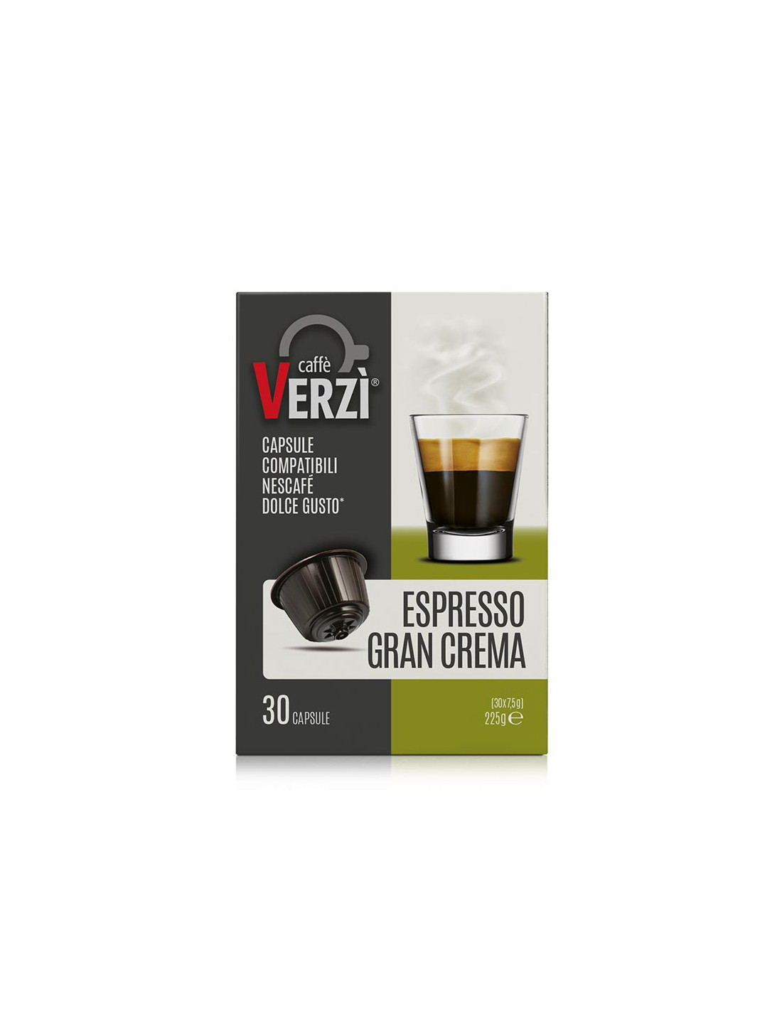 120 capsule Verzì Espresso Gran Crema compatibili con Nescafè Dolce Gusto®  (4x30 caps)