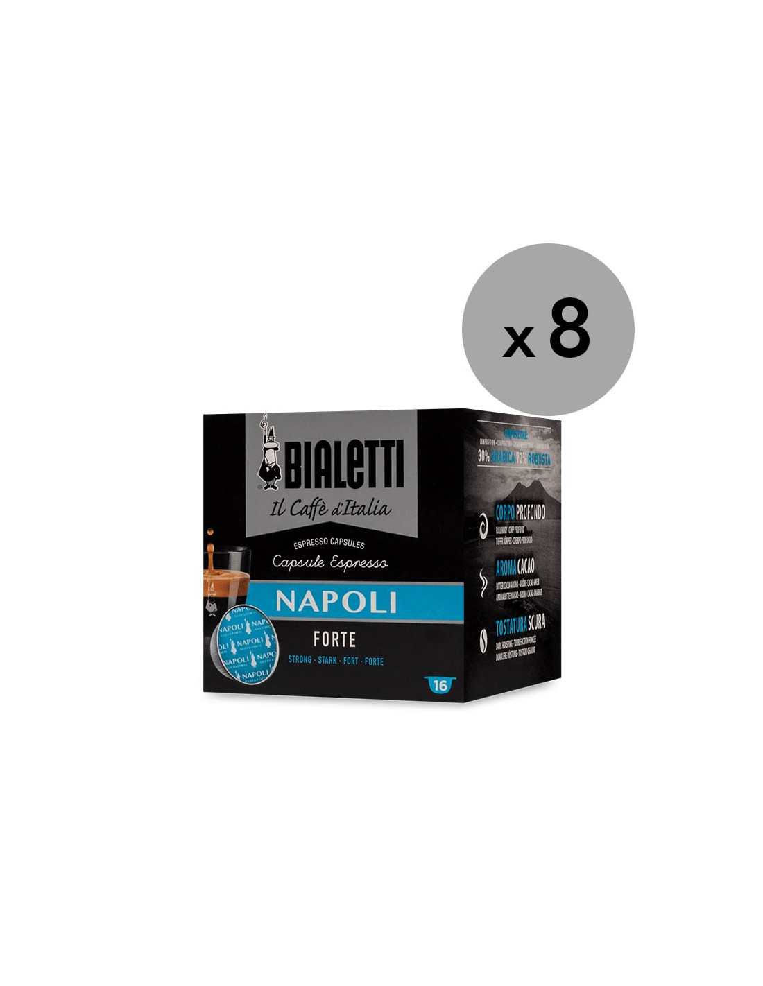 Caffè Bialetti ®* 128 capsule miscela Napoli
