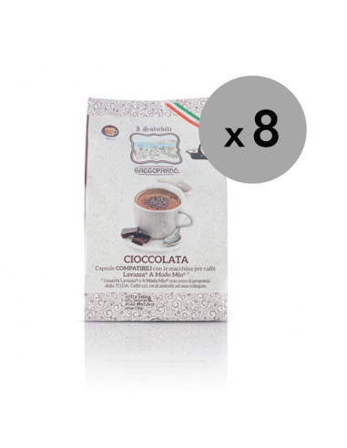128 capsule Gattopardo Cioccolata compatibili con Lavazza A Modo Mio ®