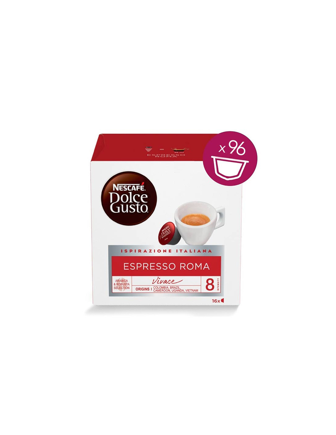 Nescafè Dolce Gusto ®* 96 capsule Espresso Roma (6x16caps)